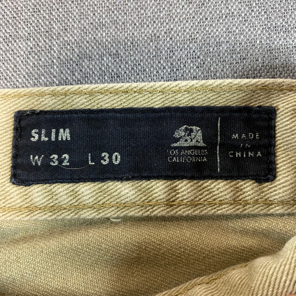 Bullhead Denim Co Mens Slim Fit Jeans‎ Tan Khaki Size 32x30 Casual Pants (flaw) - Picture 5 of 12